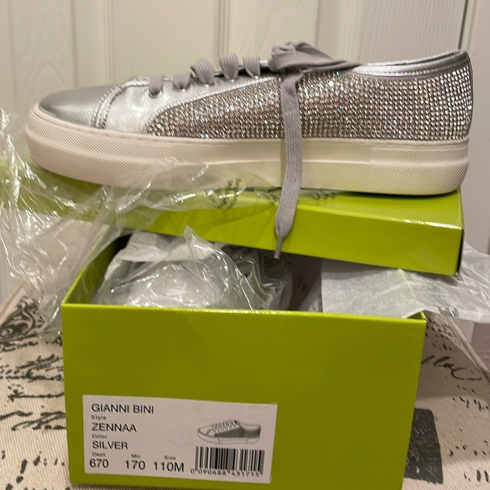 Silver bling sneaker